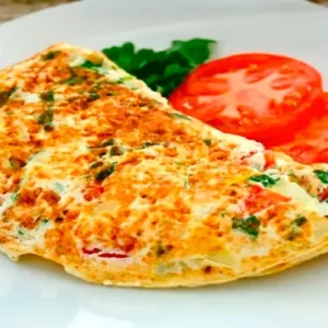 Omelette de Verduras y Queso